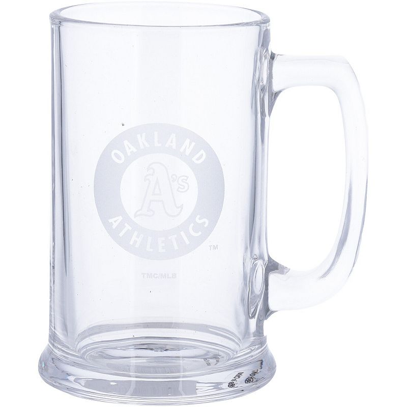 Oakland Athletics 15oz. Stein Glass