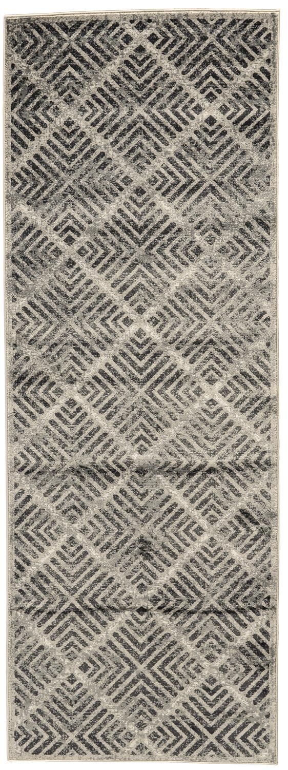 Alessandria Gray and Ivory Rug by BD Fine