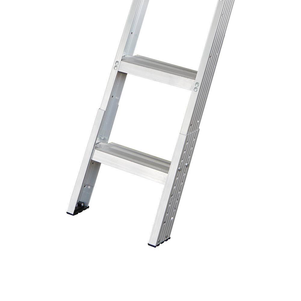 Louisville Ladder Aluminum 7.75 ft. to 10.25 ft. (Rough Opening: 22.5 in. x 54 in.) 375 lbs. Capacity Attic Ladder AH2211