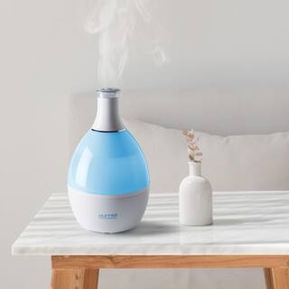 Tribest Humio 0.5 Gal. Humidifier with Aromatherapy Compartment and Night Light HU-1020-A