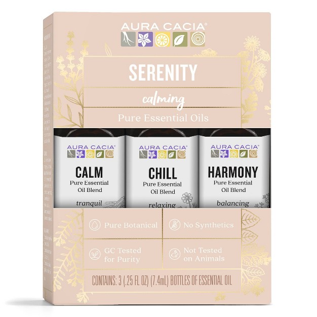 3pk Serenity Multi Essential Oil Set Aura Cacia