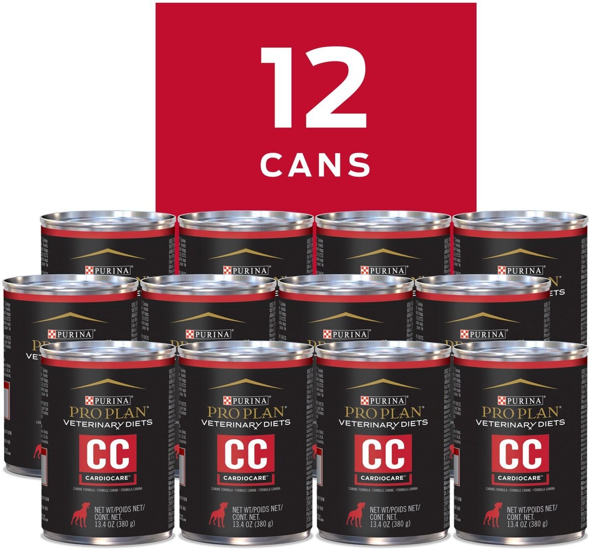 Purina Pro Plan Veterinary Diets CC Cardiocare Canine Formula Chicken Flavor Canned Dog Food， 13-oz， case of 12