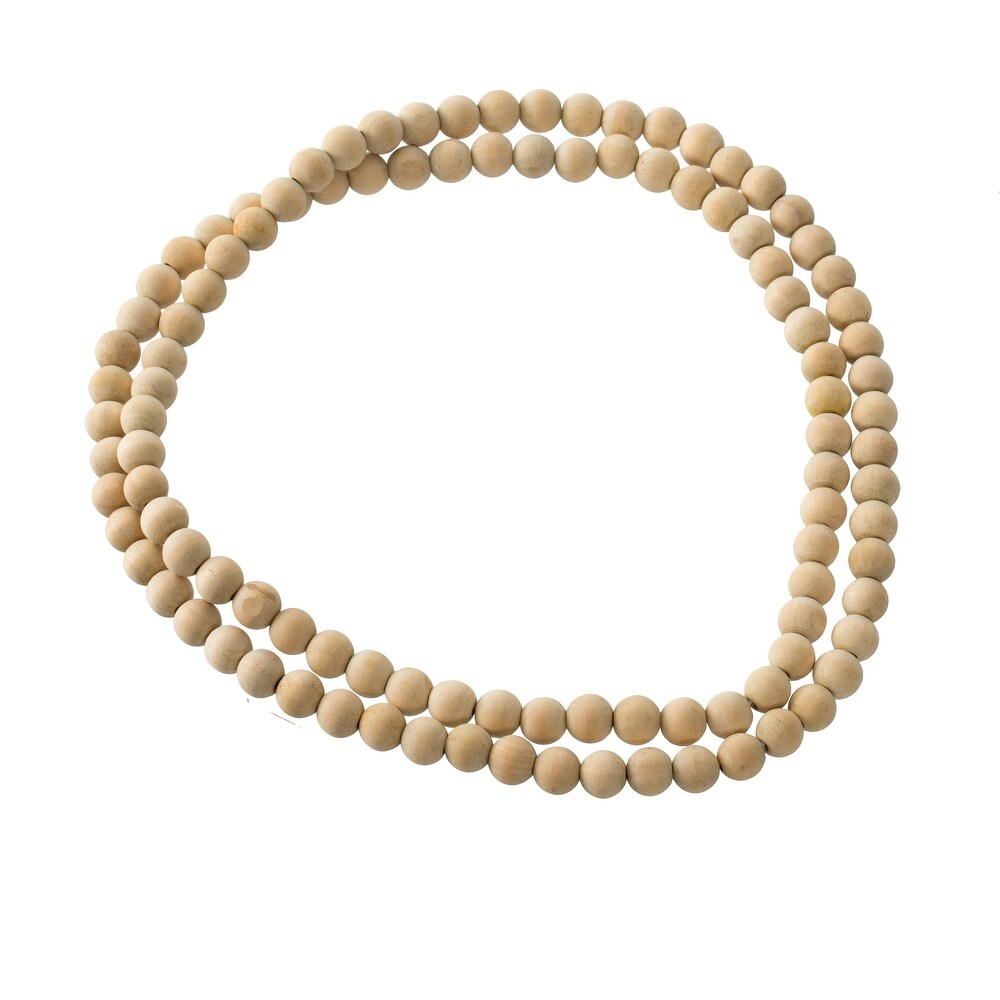 A B Home Natural Wooden Sphere Beads