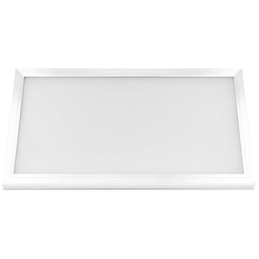 Commercial Electric 1 ft. x 2 ft. 25W Dimmable White Integrated LED Edge-Lit Flat Panel Flush Mount Light with Color Changing CCT FP1X24WYWHHD