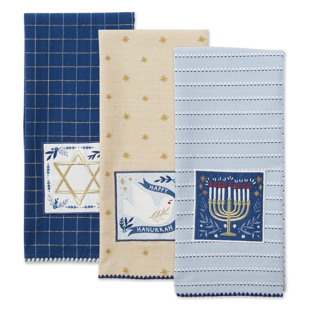 DII Asst Hanukkah Dishtowel (Set Of 3)