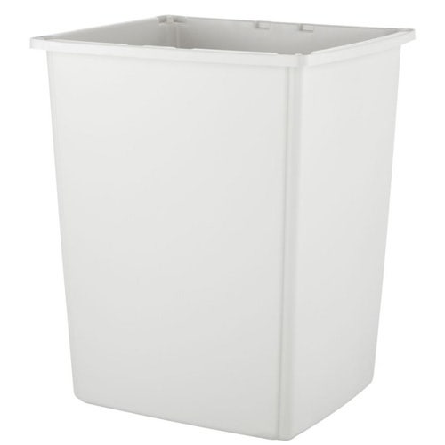 Rubbermaid FG256B00OWHT 56-Gallon Trash Container， Off White