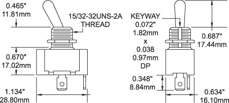 Blue Sea 4151 WeatherDeck Toggle Switches