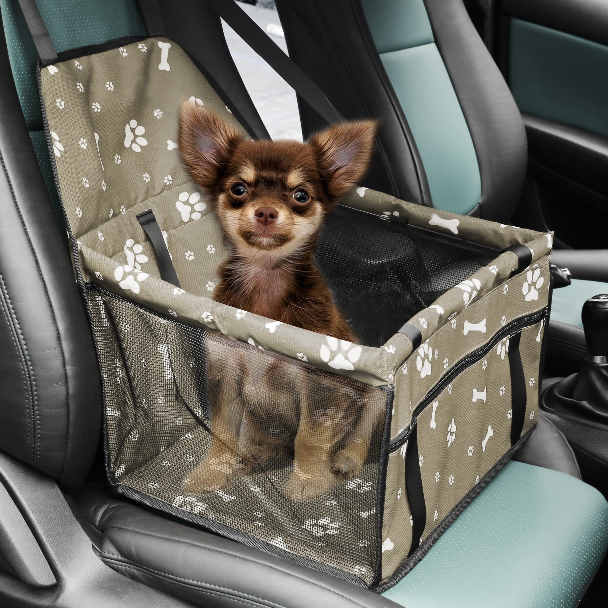 Car Auto Dog Front Seat Cover Gray Pet Scratch-proof Seat Cover Protector for Car