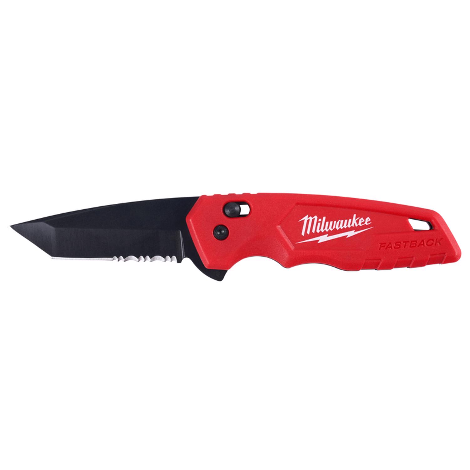 MW Fastback 8-1/4 in. Flip Folding Spring Assisted Pocket Knife Red 1 pk