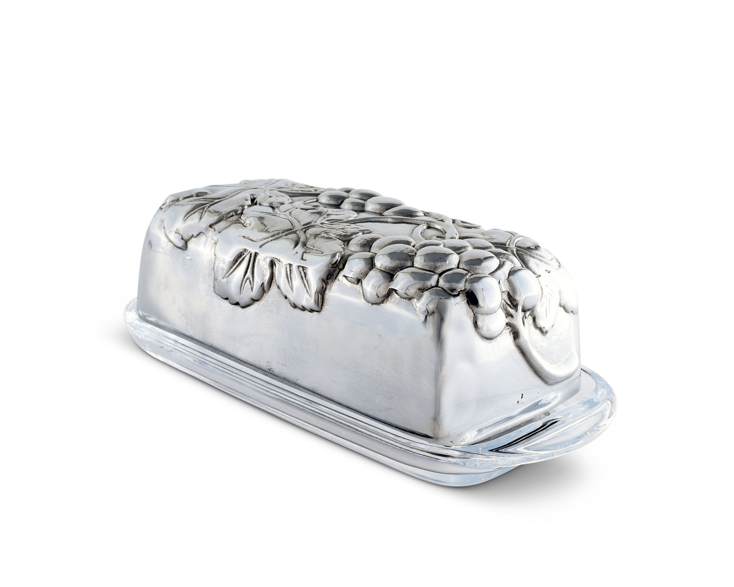 Arthur Court Grape Covered Butter Dish