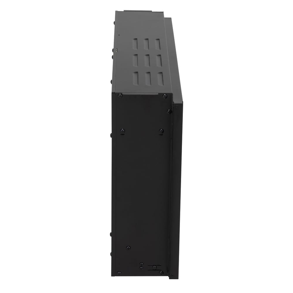 23 inch Electric Fireplace with Remote   Black