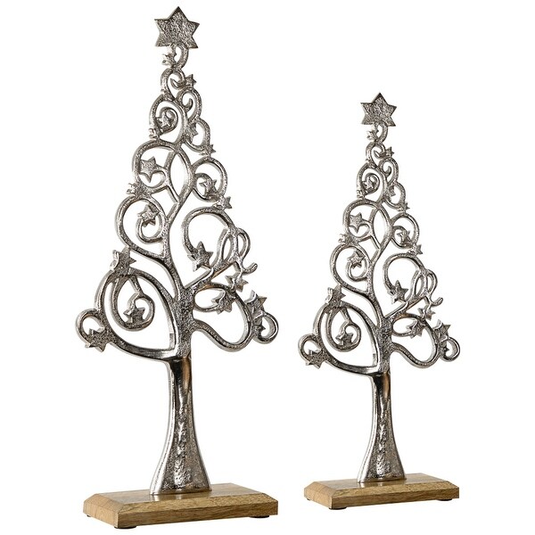 Starry Trees Metal Christmas Decorations