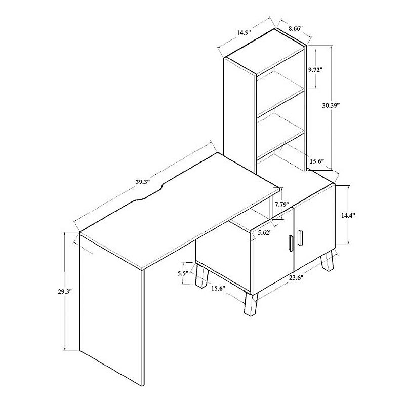 Baxton Studio Jaeger Desk