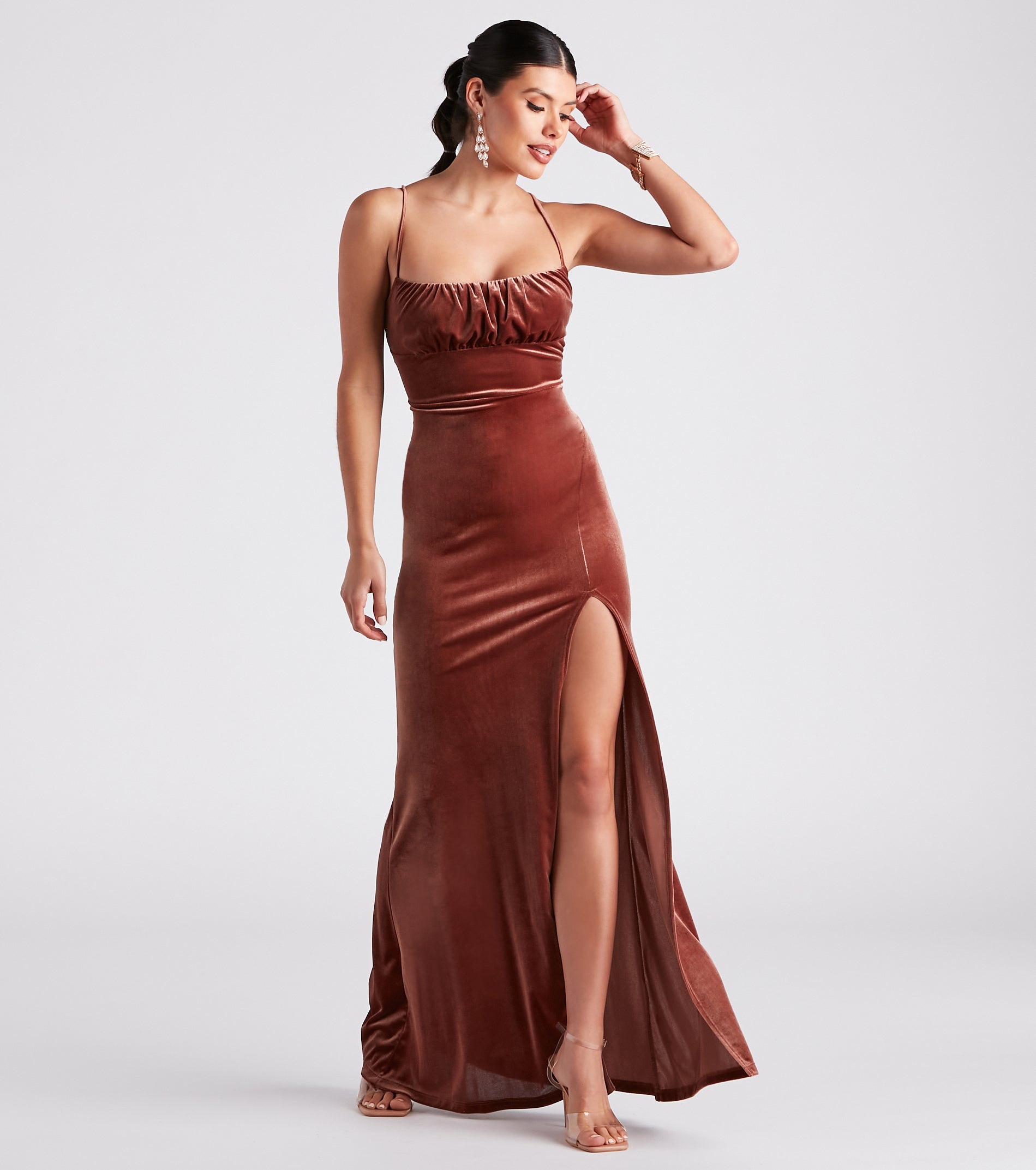 Carla Formal Velvet Mermaid Dress