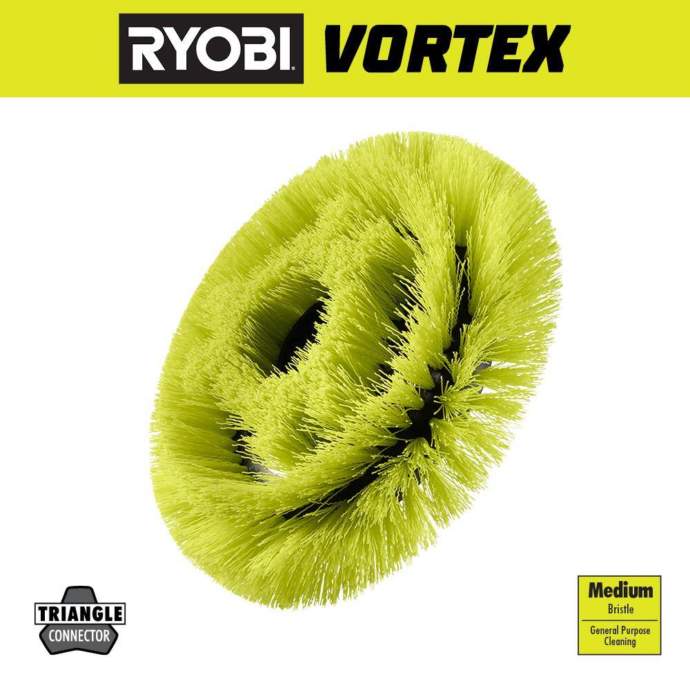 RYOBI 7 in. VORTEX Medium Bristle Brush A95MRB7