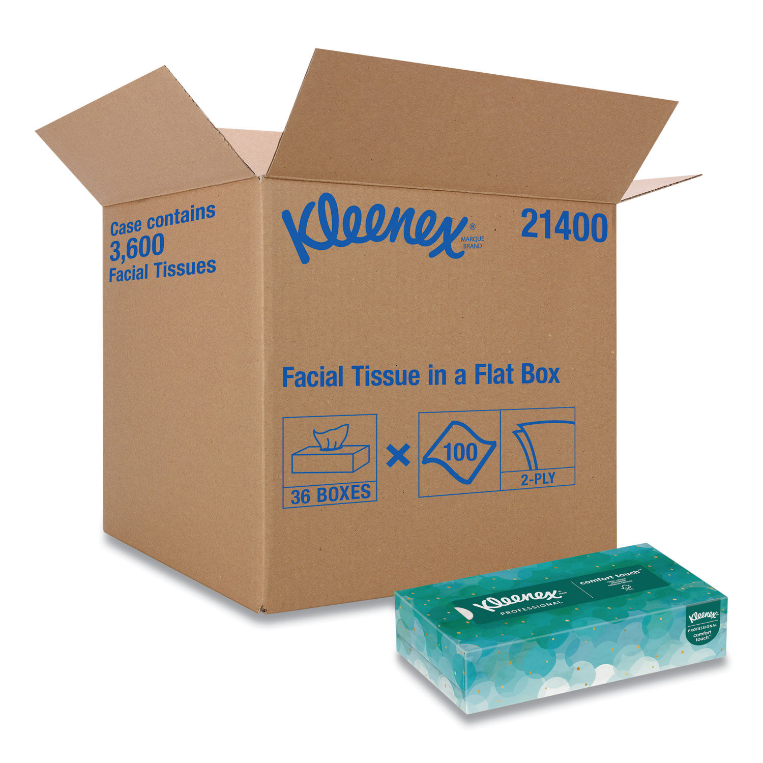 White Facial Tissue for Business by Kleenexandreg; KCC21400