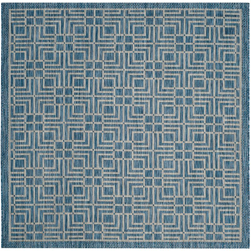 Safavieh Courtyard Labyrinth Lattice Indoor Outdoor Rug