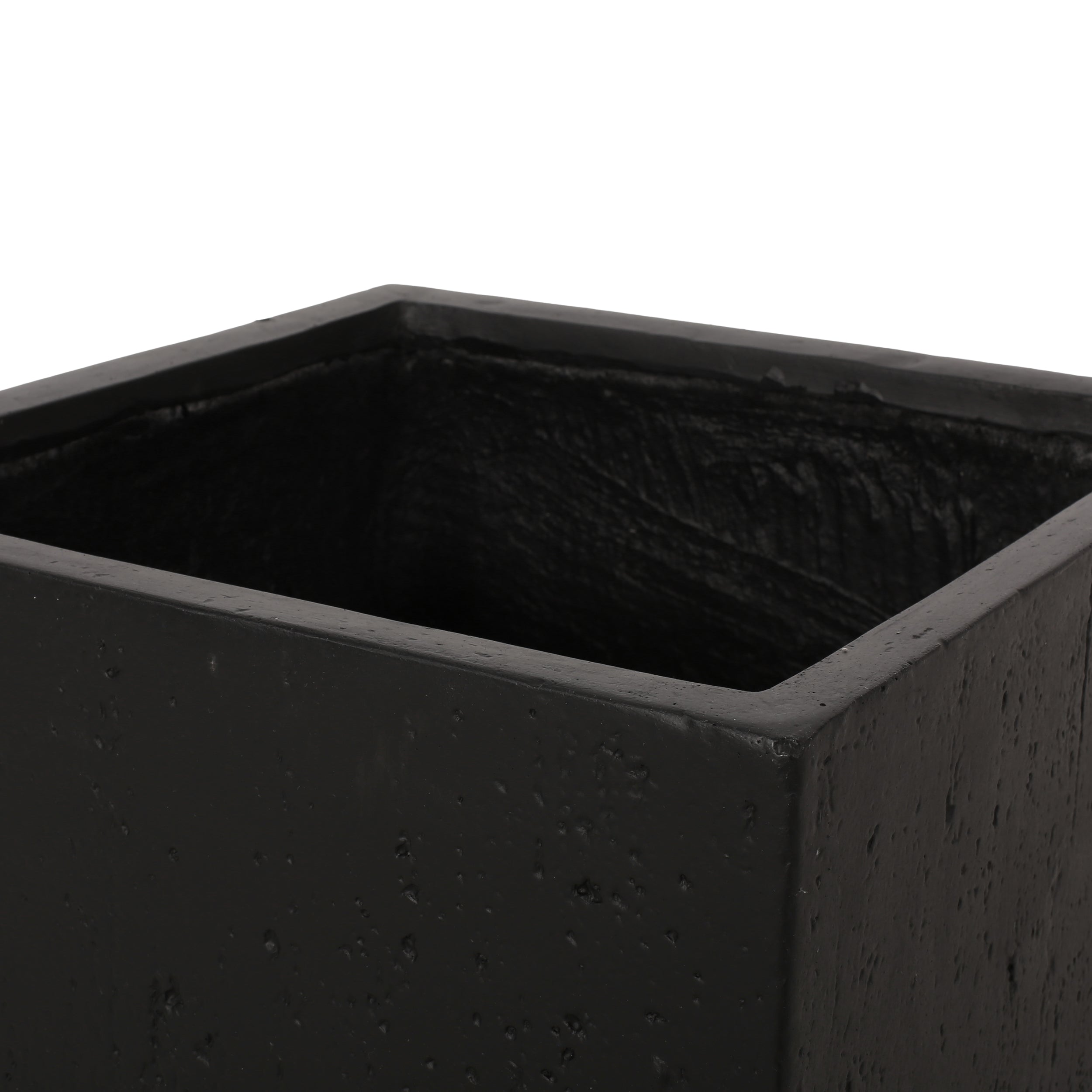 Fardeen Outdoor Modern Cast Stone Square Planter