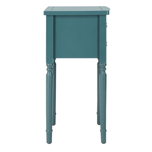 SAFAVIEH Marilyn Teal Storage End Table - 18.1