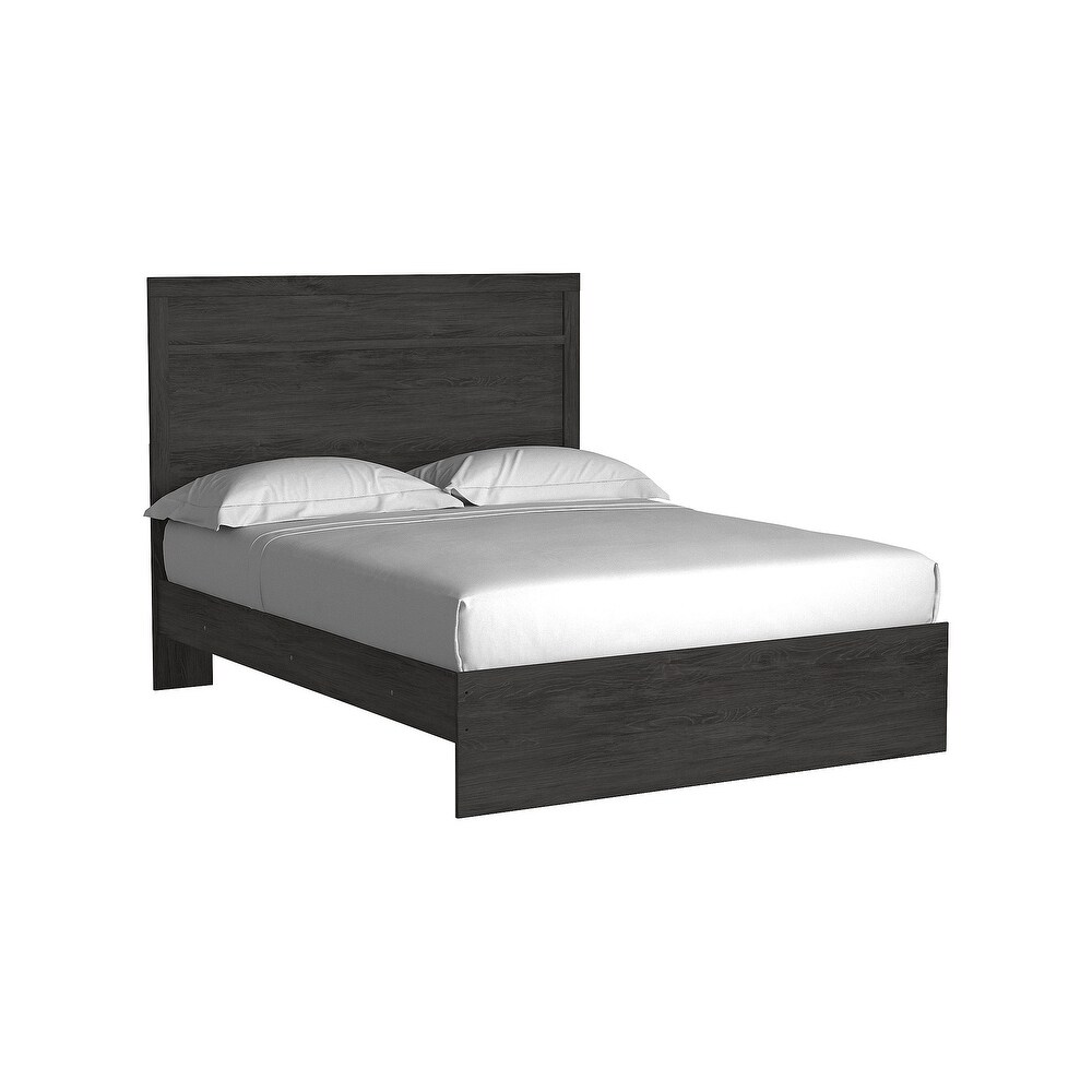 Belachime Black Panel Bed