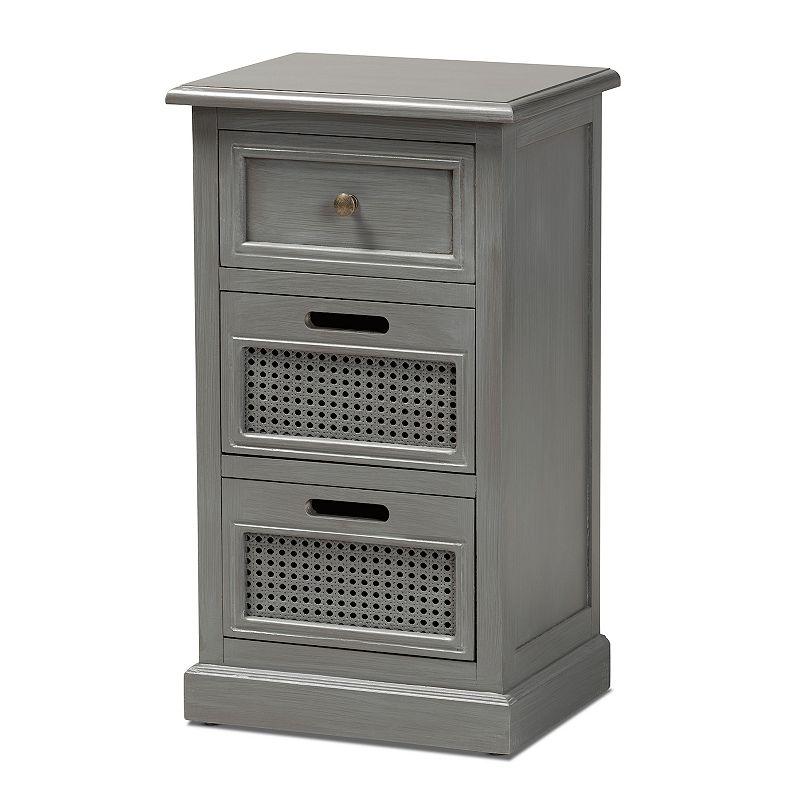 Baxton Studio Sheldon Nightstand Table