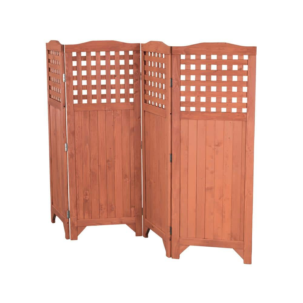 Leisure Season 64 in Wood Folding Patio and Garden Fence Privacy Screen PS9662