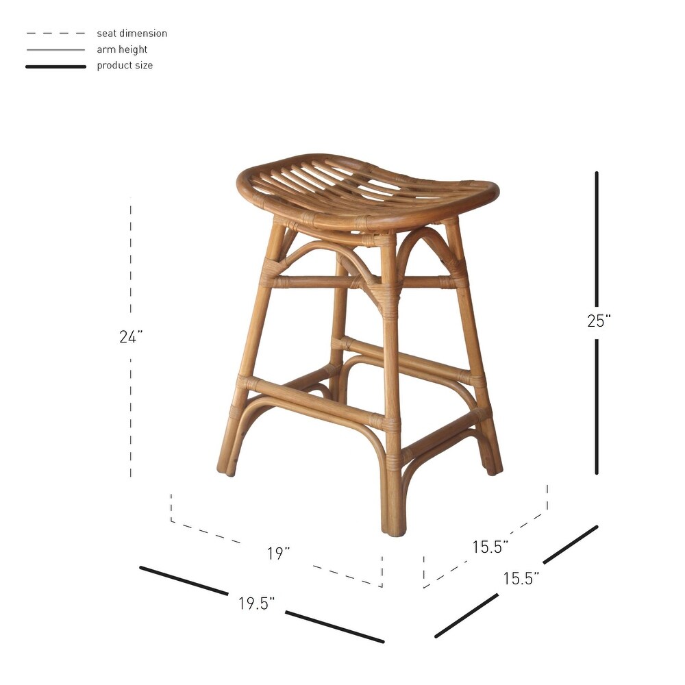 Damara Rattan Counter Stool