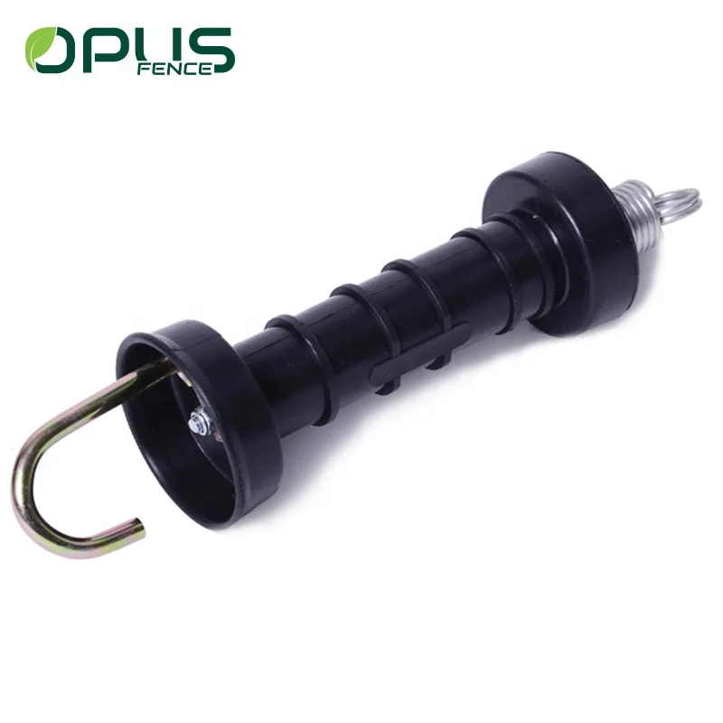 Plastic adjustable electric fence gate handle with hook for farm  electric fence system