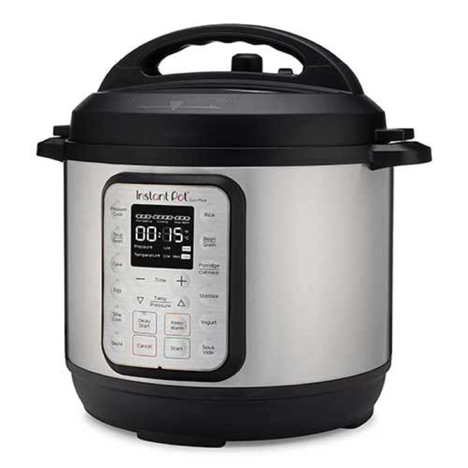 Instant Pot Duo Plus Stainless Steel Pressure Cooker 8 qt Black/Silver