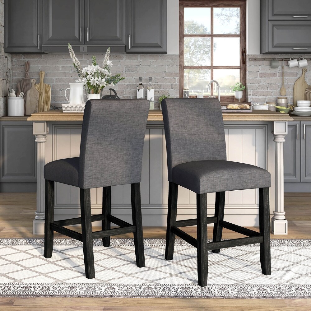 Shap Rustic Solid Wood 5 Piece Counter Height Dining Set by Furniture of America