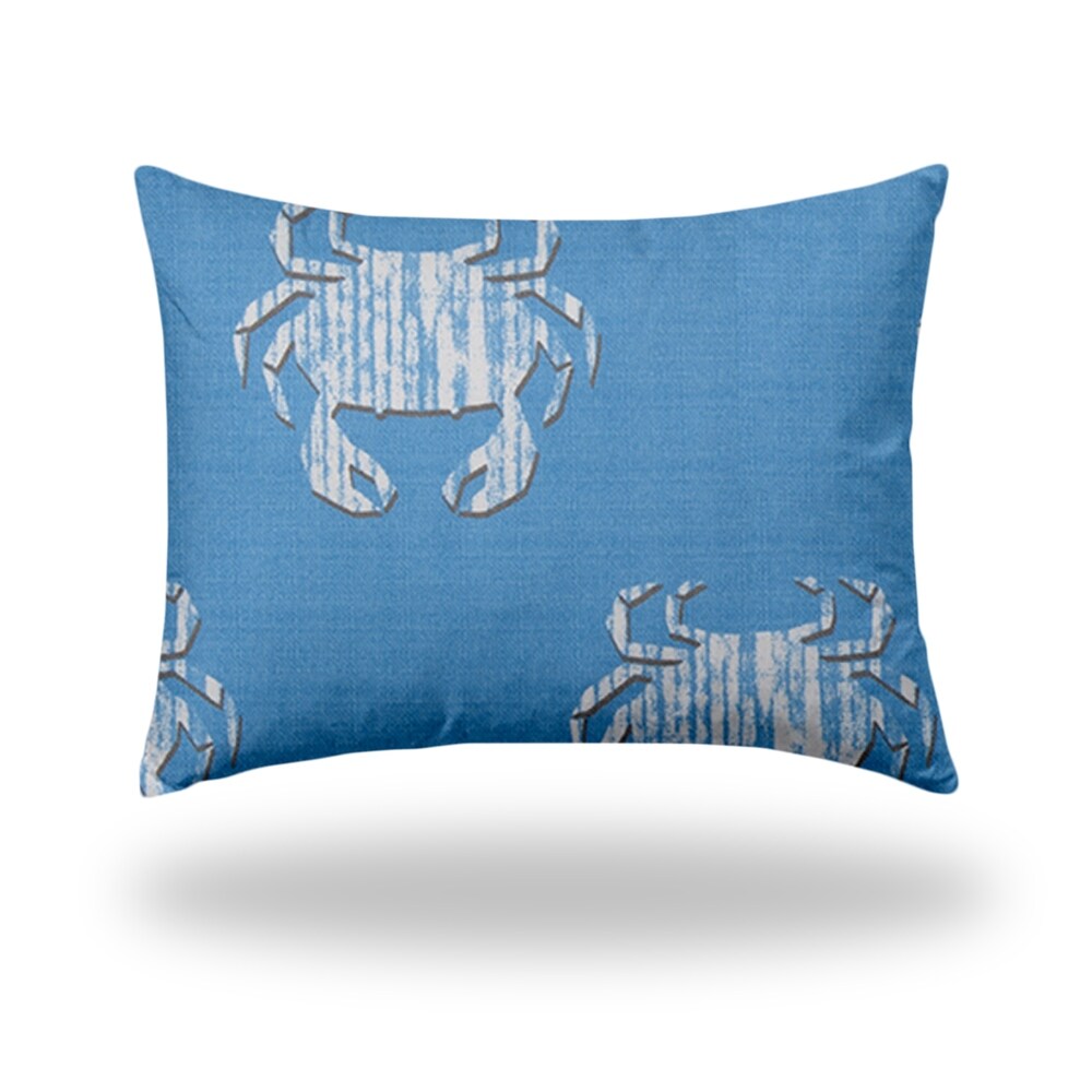 CRABBY Indoor/Outdoor Soft Royal Pillow  Zipper Cover Only