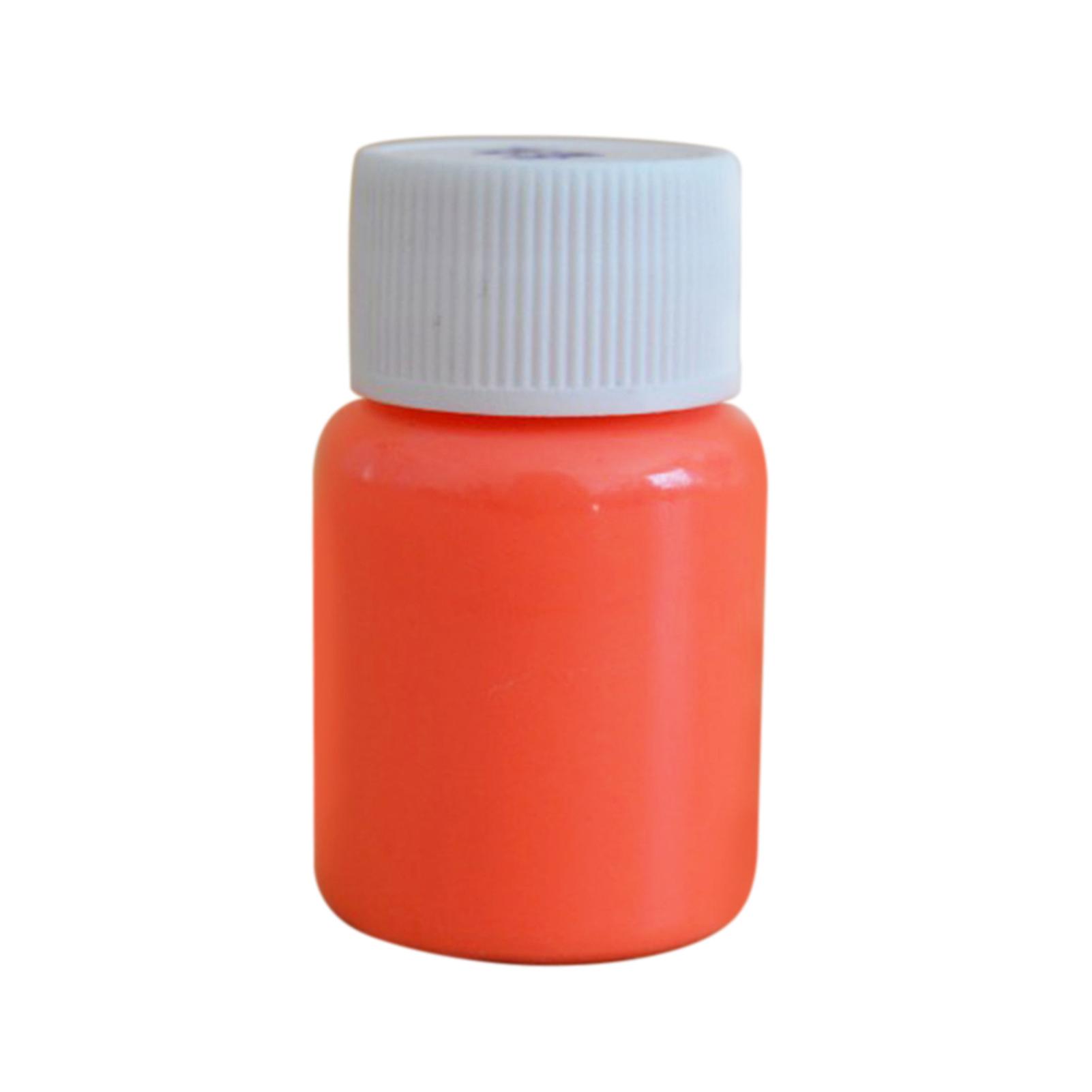 Orange Red 20g Glow In The Dark Fluorescent Colorful Acrylic Luminous Paint Bright Pigment Diy Crafts Painting Tool