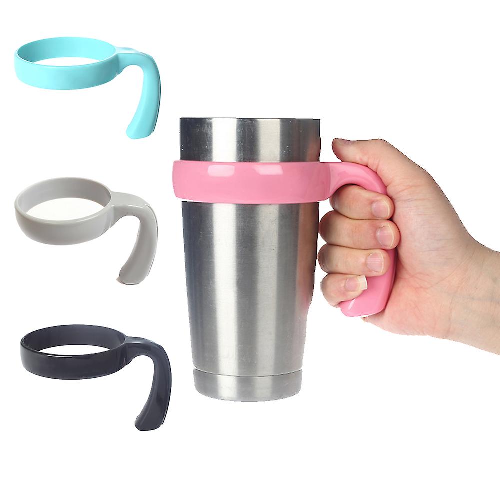 Tumbler Cup Handle Non Slip Thermos Cup Easy Grip Handle Car Travel Water Cup Cup Holder Black