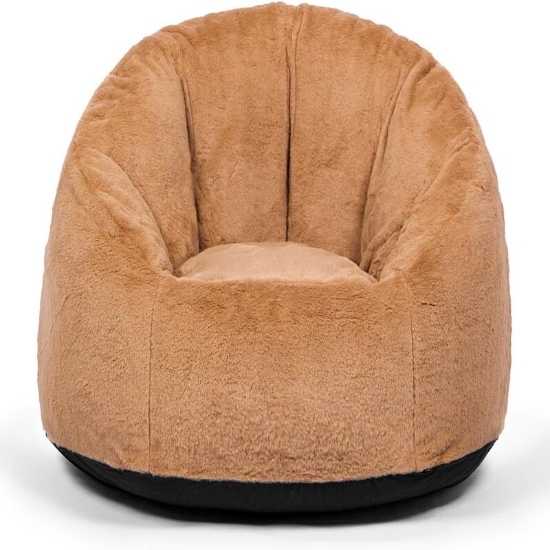 Large Bean Bag Chair 37in Soft Faux Fur