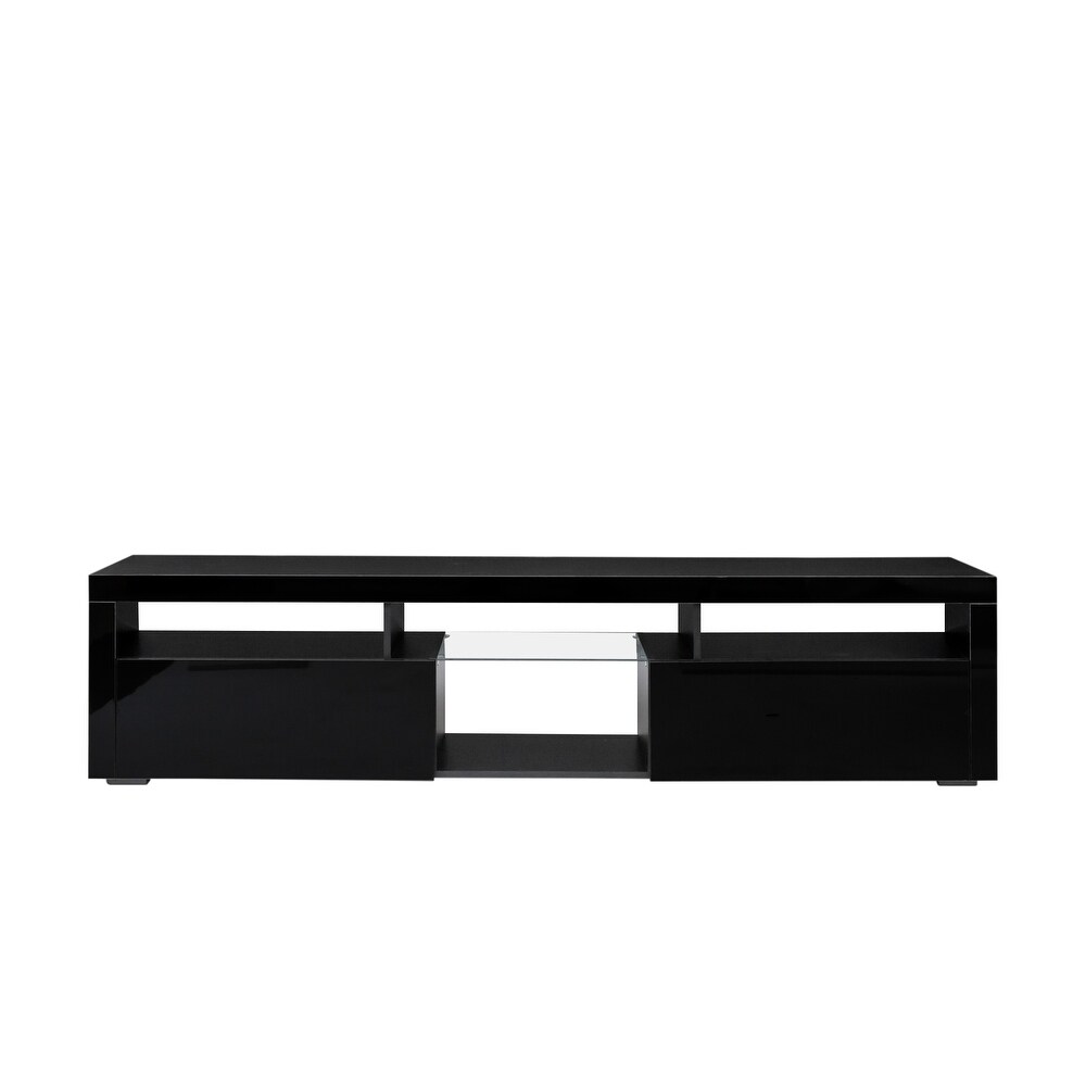 Floating TV Stand Wall Mounted Media Cabinet with LED Lights   78.74\