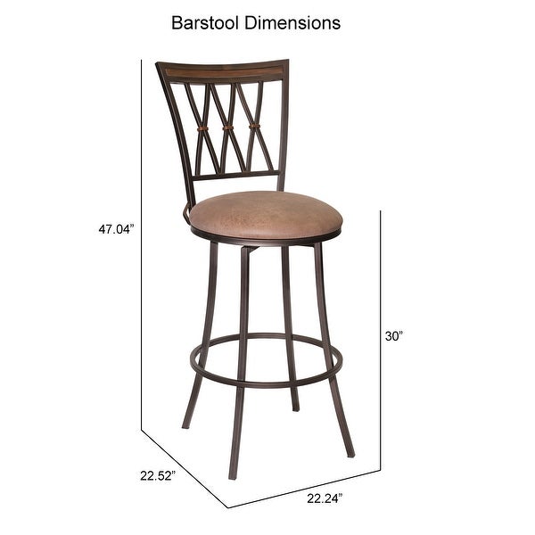 Copper Grove Simon Commercial Grade Swivel Bar Stool