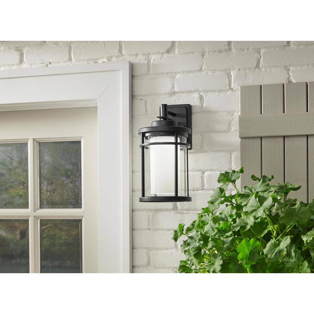 Home Decorators Collection Black Outdoor LED Wall Lantern Sconce DW7178BK