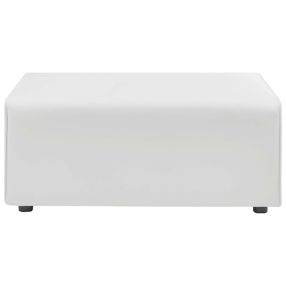 Mingle Performance Vegan Leather Ottoman