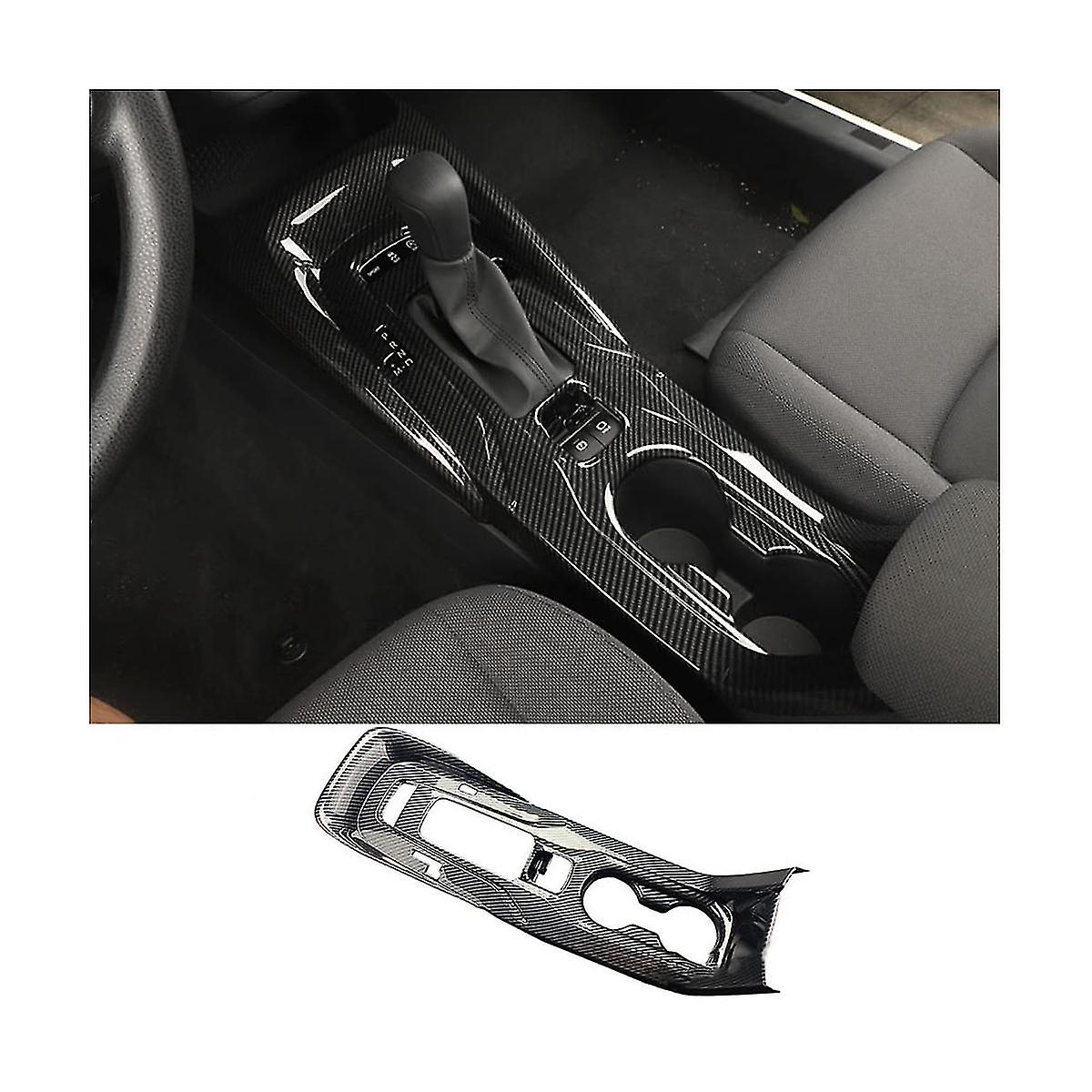 For 2020-2022 Center Console Gear Shift Panel Frame Cup Holder Cover Trim Accessories ，abs Carbon F