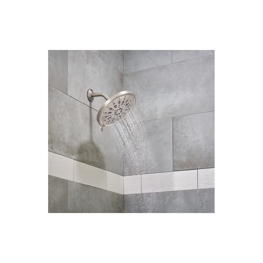 Moen Enthrall Rain Showerhead Spot Resist Brushed Nickel 9