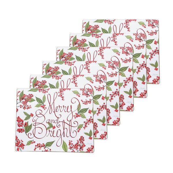 MerryandBright Berries HB Placemat，Set of 6