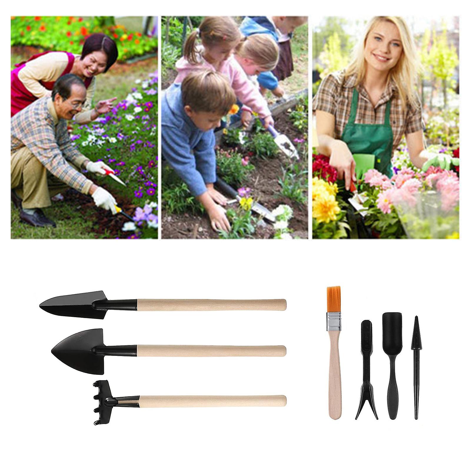 13pcs Mini Garden Planting Tool Set For Succulents Weeding Digging Planting Transplanting Miniature Fairy Garden Cactus Bonsai Planting Gardening Hand