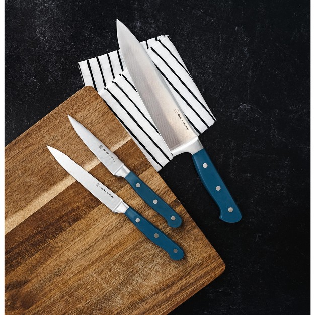 Dura Living Superior Series 3 Piece Stainless Steel Chef Knife Set