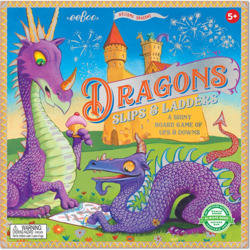 Dragons Slips & Ladders Board Game by Eeboo