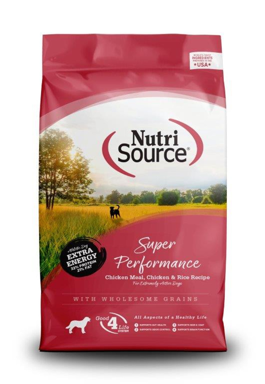 NutriSource Super Performance Dry Dog Food， 40 Lbs.