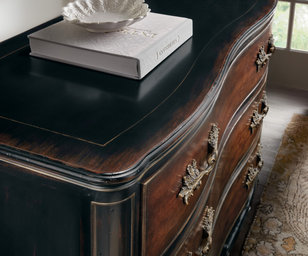 Charleston Three Drawer Accent Chest   Traditional   Accent Chests And Cabinets   by Hooker Furniture  Houzz