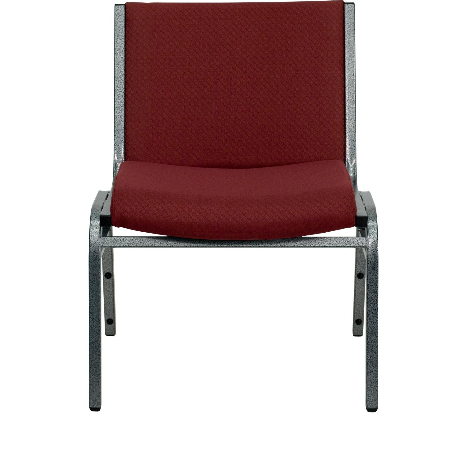 Flash Furniture HERCULES Series Big and Tall 1000 lb. Rated Burgundy Fabric Stack Chair