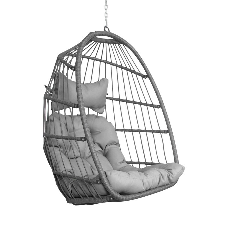 Outdoor Wicker Swing Egg Chair Without Stand