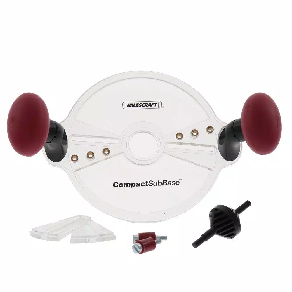 Milescraft CompactSubBase Compact Router Attachment for Standard 1-3/16 in. Dia Bushings and#8211; XDC Depot