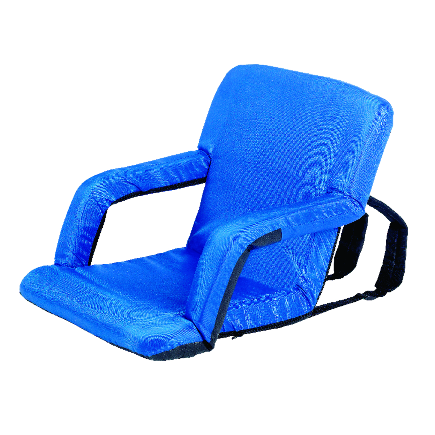 Picnic Time Ventura 6-Position Blue Recliner Folding Stadium Seat